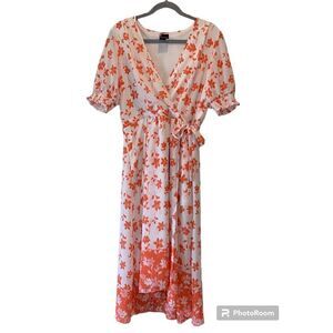 Maison Tara Floral Wrap Dress Size 14